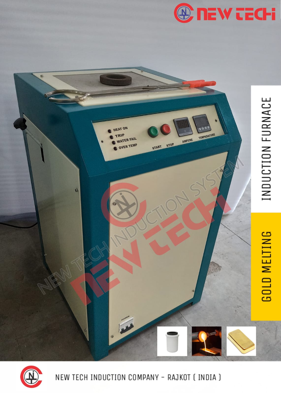 Induction Based Gold Melting Furnace 2 Kg In Single Phase Manufacturers In Indore